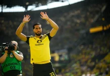 Borussia Dortmund – Bayer Leverkusen skrót meczu i podsumowanie i statystyki (11.04.2026) Borussia Dortmund - Emre Can 1